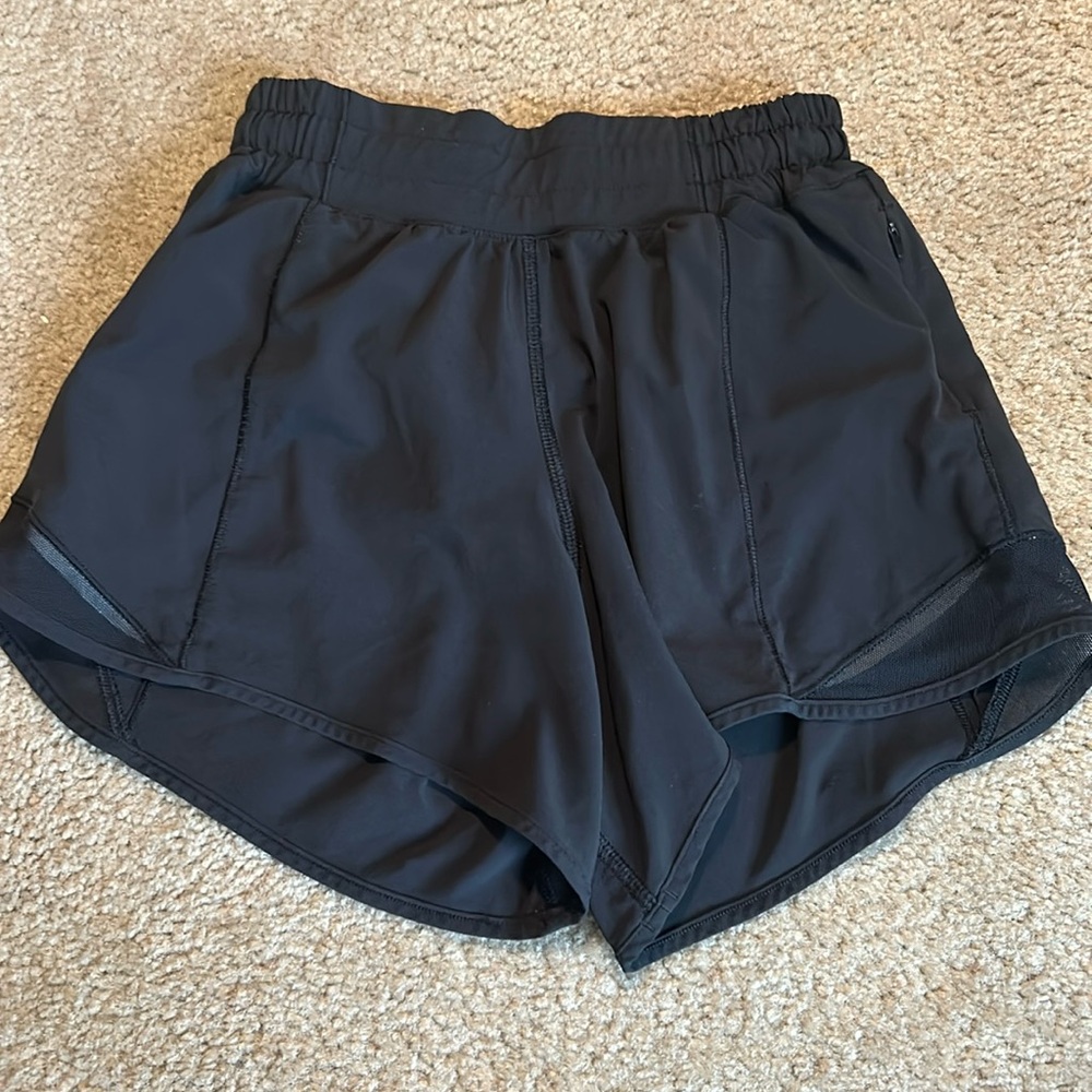 Black lululemon shorts - size 0, 4 inch